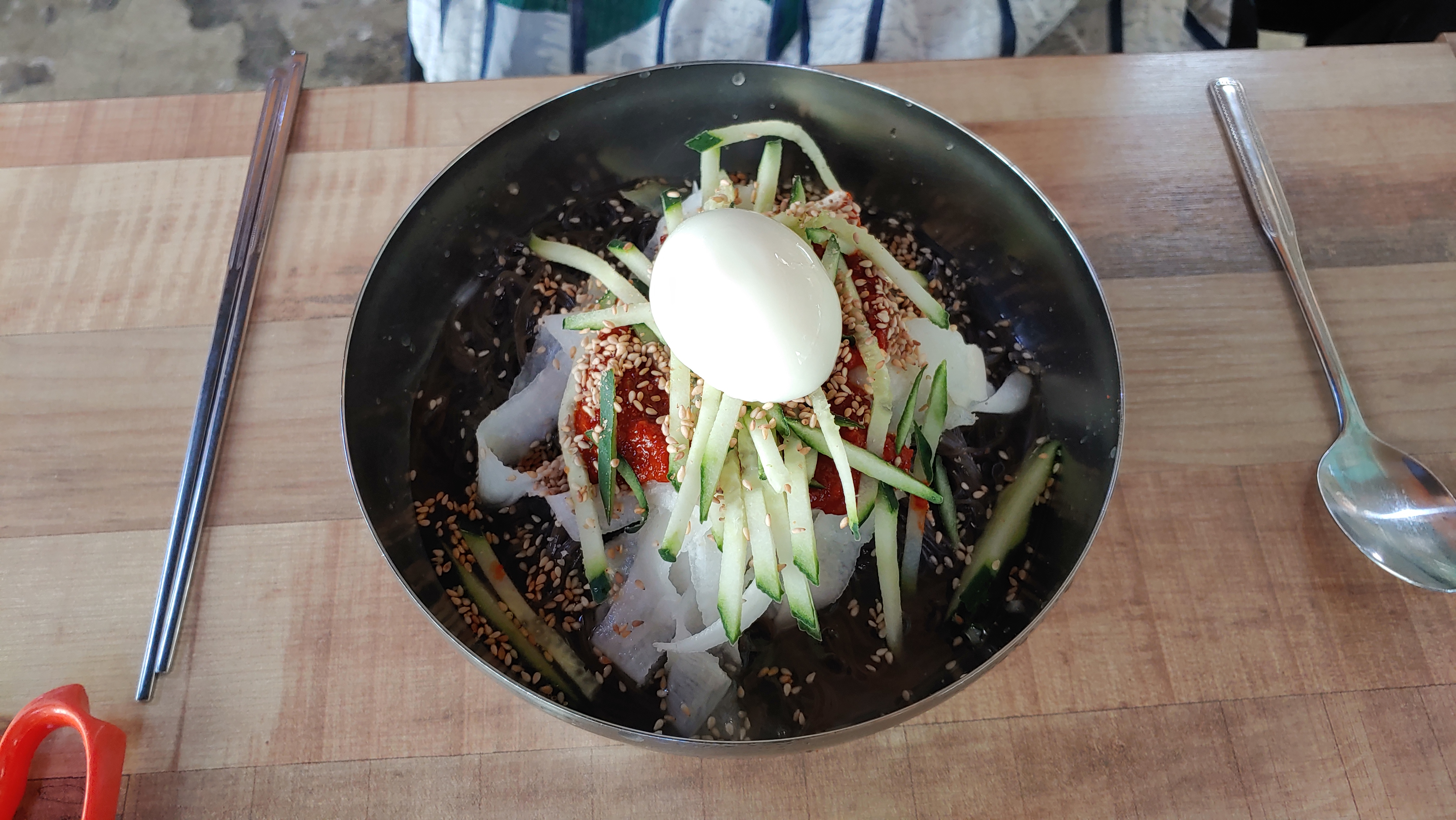  아직 사람들이 잘 모르는 천호 냉면거리 매운냉면 맛집, 정천냉면