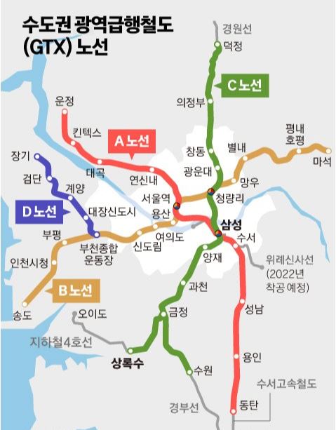  GTX-C, '28년 말 개통... 수도권 출퇴근 30분 가능!