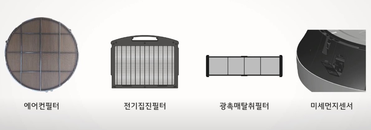 원형 형태 시스템 에어컨 필터 탈거 순서