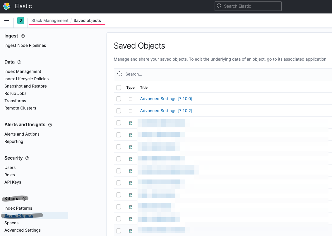 [리눅스] Export/Import kibana dashboards