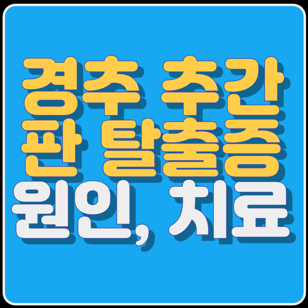 경추 추간판 탈출증의 원인과 치료