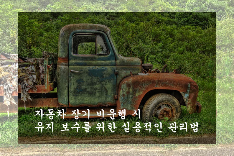  자동차 장기 비운행 시 유지 보수를 위한 실용적인 관리법