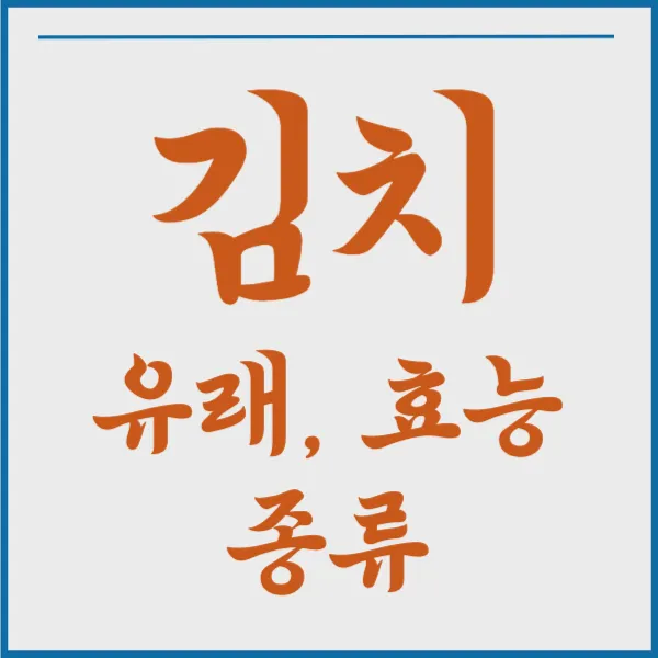 김치의 유래&#44; 종류&#44; 효능 살펴보기. 한국의 대표 음식