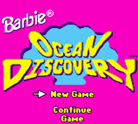  (GBC / USA) Barbie Ocean Discovery - 게임보이 컬러 북미판 게임 롬파일 다운로드