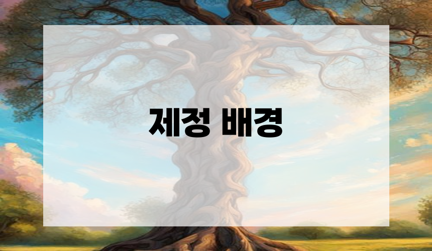 제정 배경