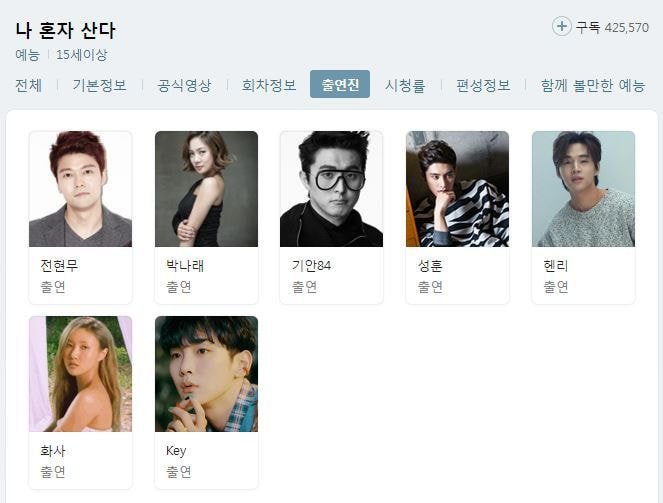  (나혼자산다) 샤이니 키 고정합류