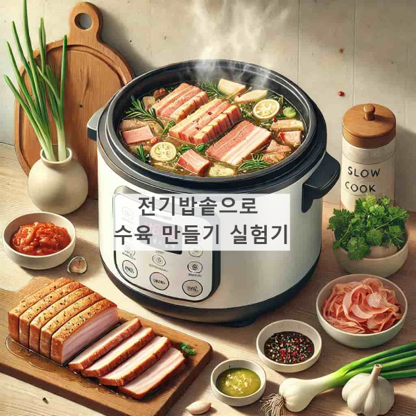 전기밥솥으로 수육 만들기 실험기