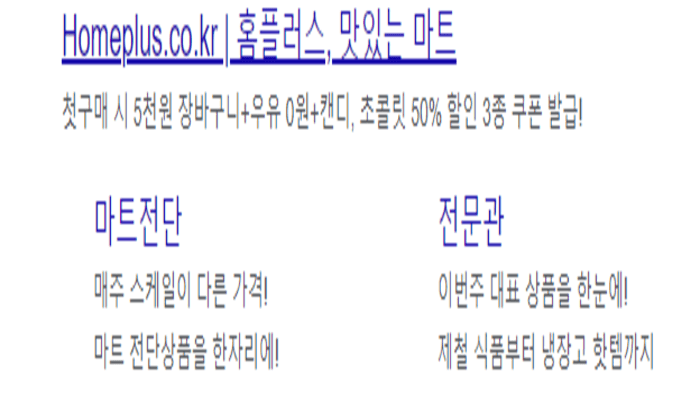  홈플러스온라인몰 홈페이지 바로가기