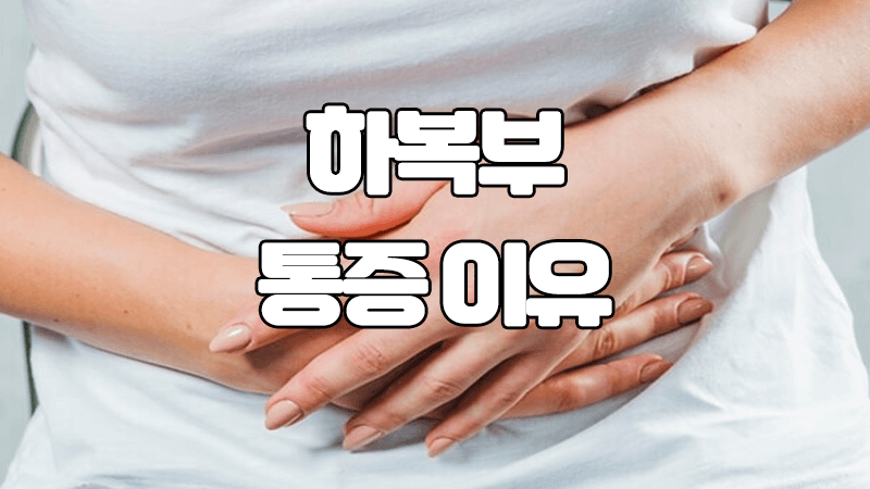  왼쪽, 오른쪽 하복부 통증 원인과 이유