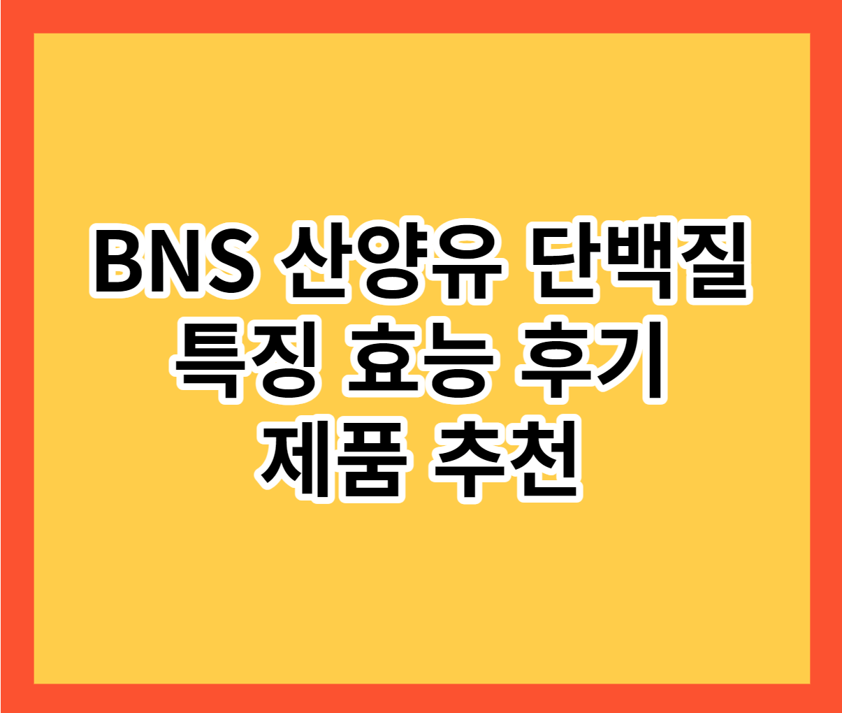  BNS 산양유 단백질 특징 효능 후기 제품 추천