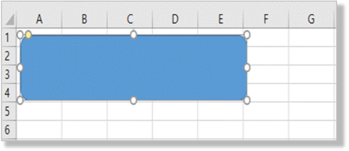 도형삽입 - "모서리가 둥근 직사각형"