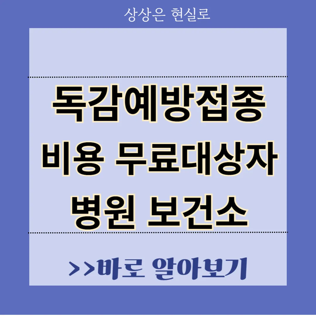 2024년 독감예방접종