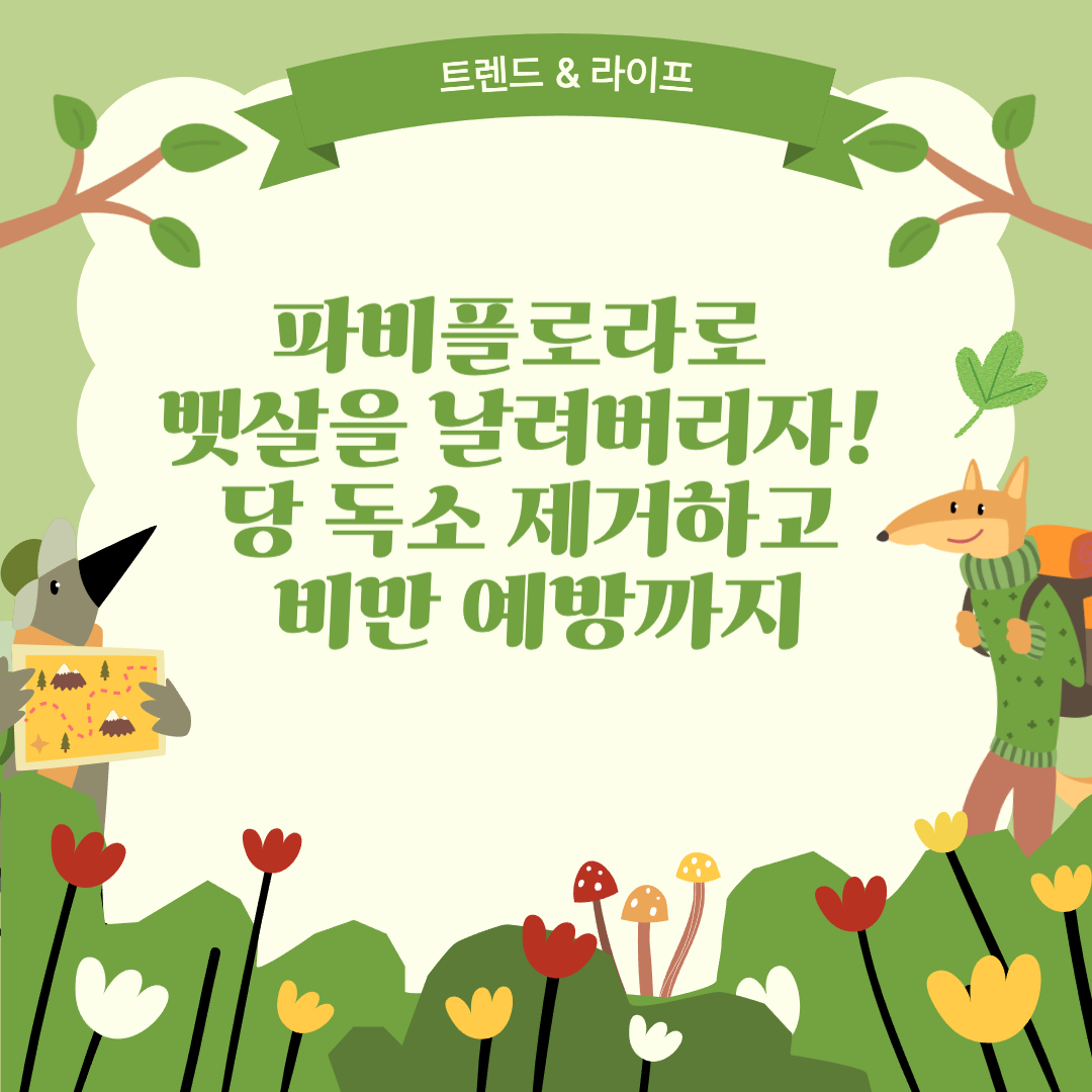 파비플로라로 당 독소와 비만, 동시에 타파하는 법!