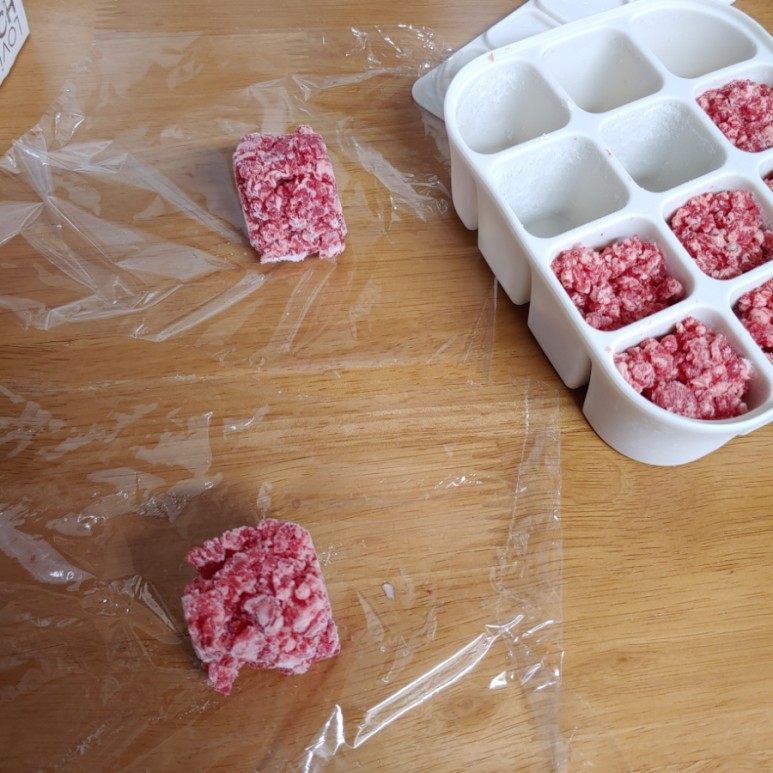 베이비브레자 얼리 베이비푸드 : 소고기떡 만들기 (삐삐119 이유식책 / 이유식 쇠고기 부분 / 등심 큐브 분할 / 블루마 베이비푸드 큐브) 21