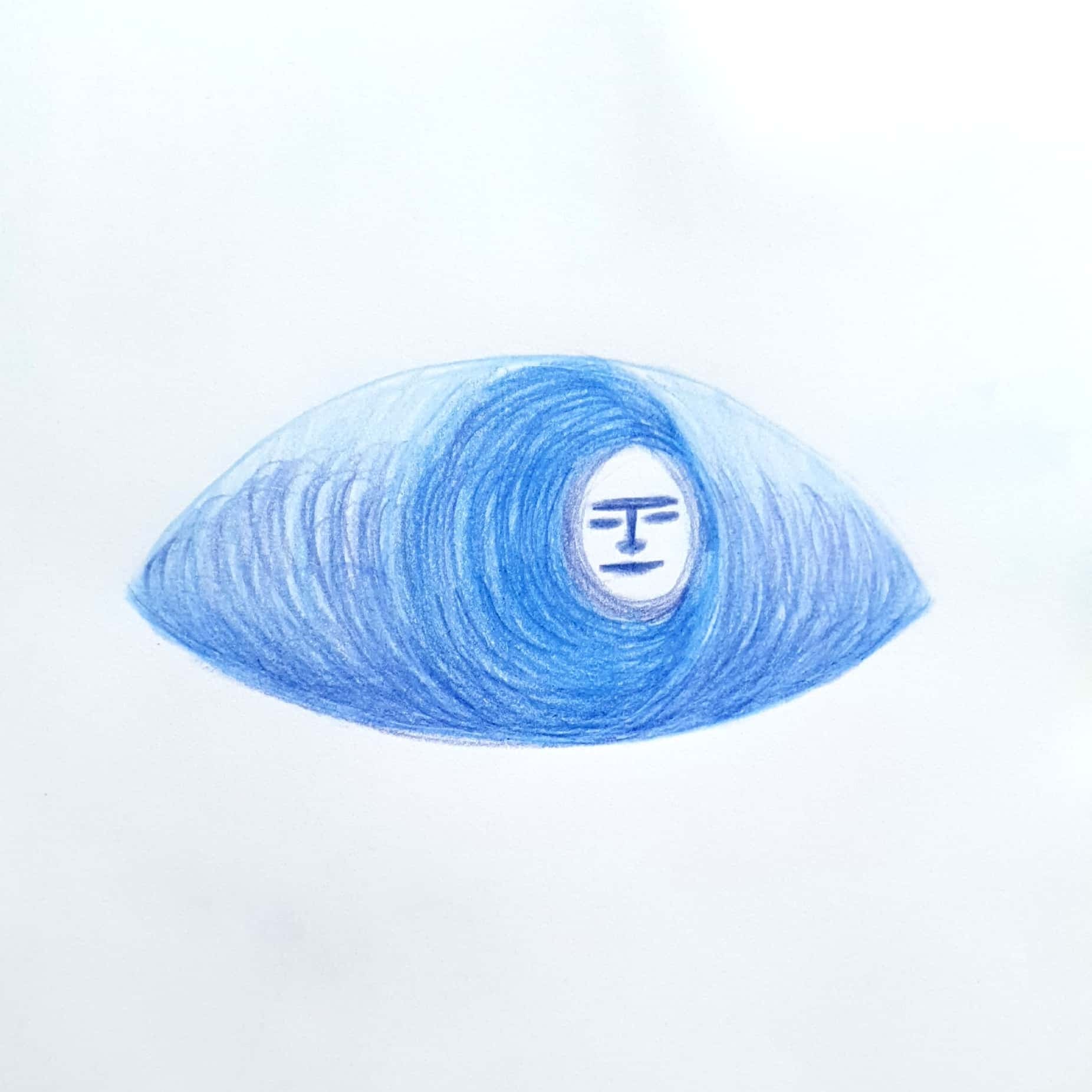  Face of Cold 차가움의 얼굴 / 일러스트 그림 드로잉 / 추상화 그리기