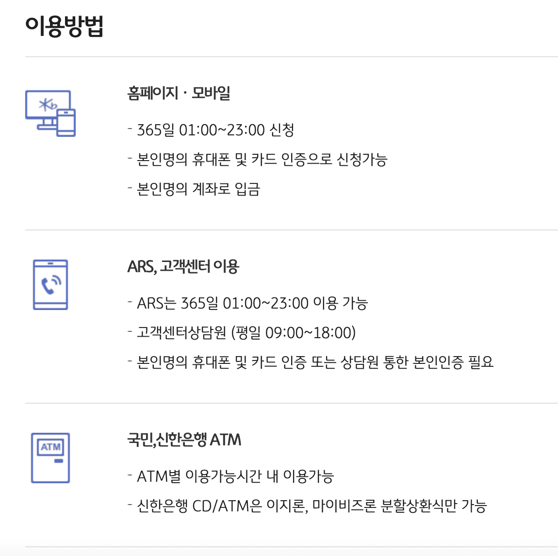 국민카드 장기카드대출 신청방법