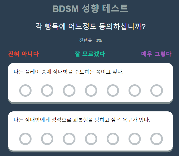 bdsm 테스트