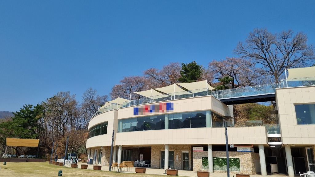 탁트인 강가 카페옥상 그늘막 분위기 사네-세이드하우스 전국설치, 전국AS