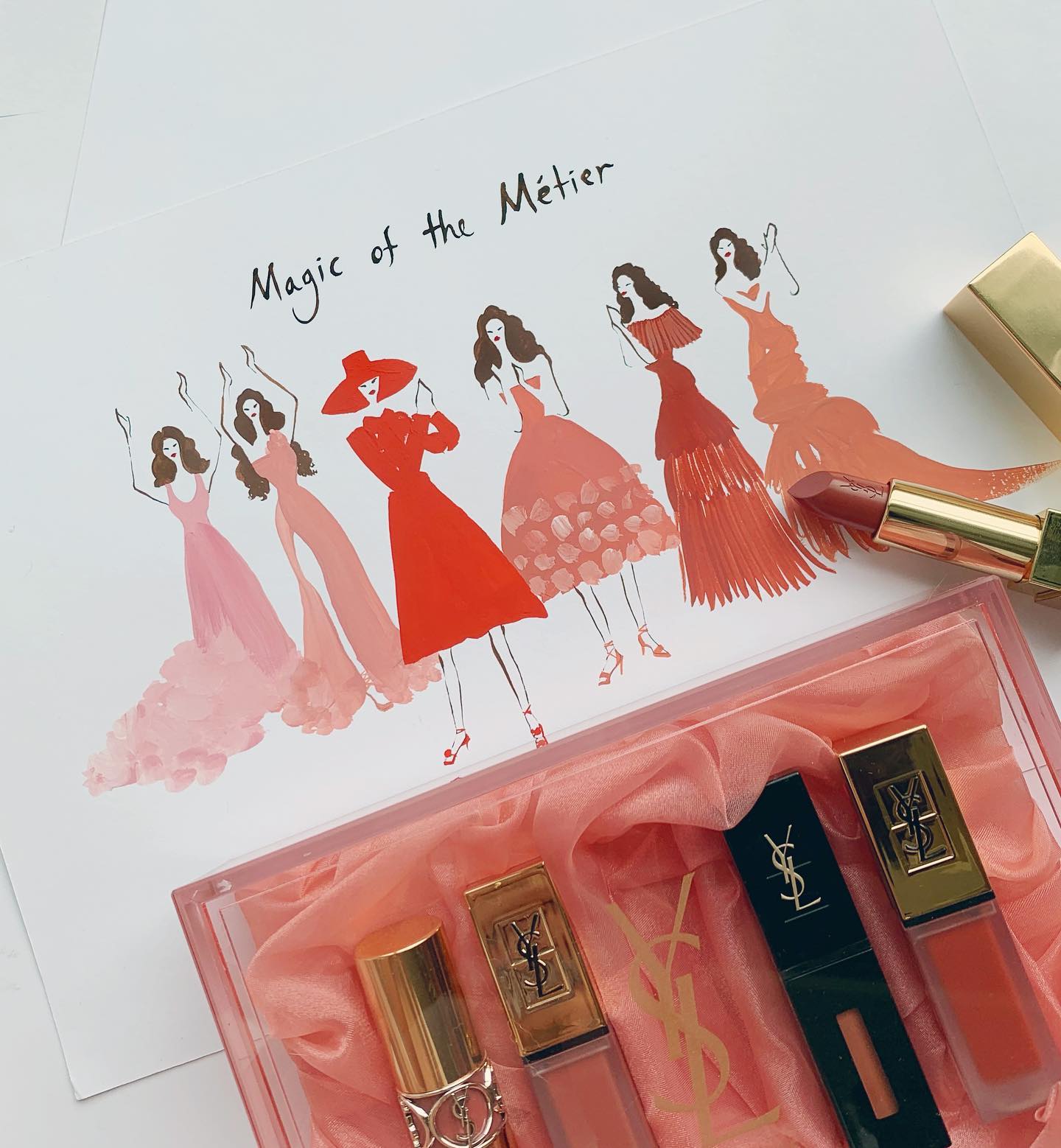  YSL beauty lip colors (mlbb)