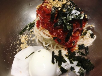 막국수 닭무침 닭곰탕