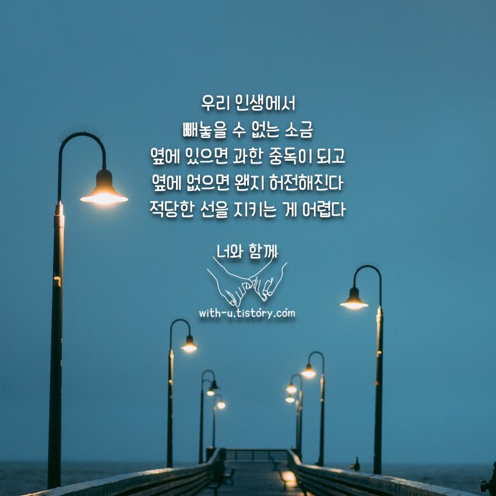  소금 명언 : 짧고 좋은 글귀 : 짧은 명언
