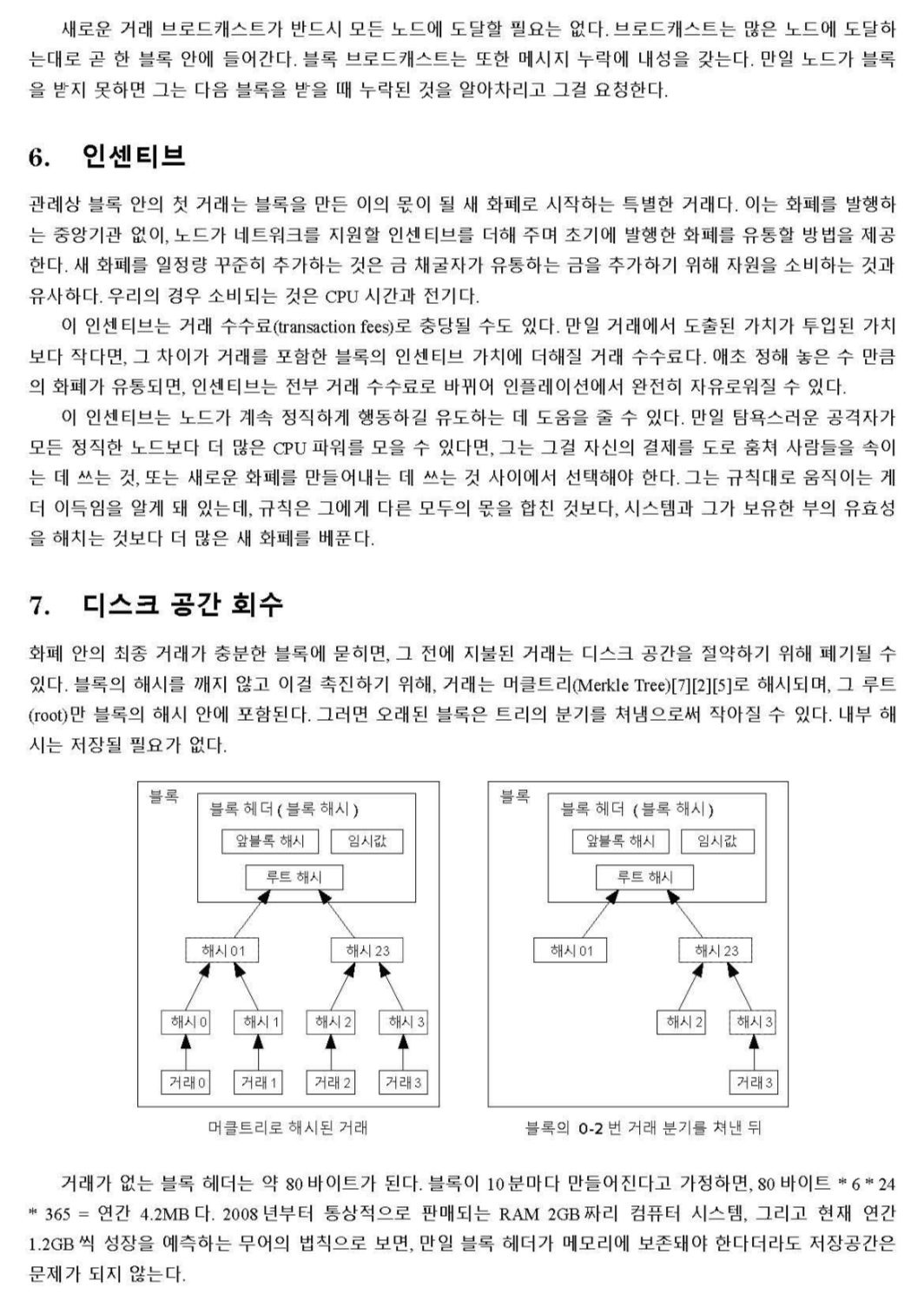 비트코인(Bitcoin) 백서(White paper) 한글 : 네이버 블로그