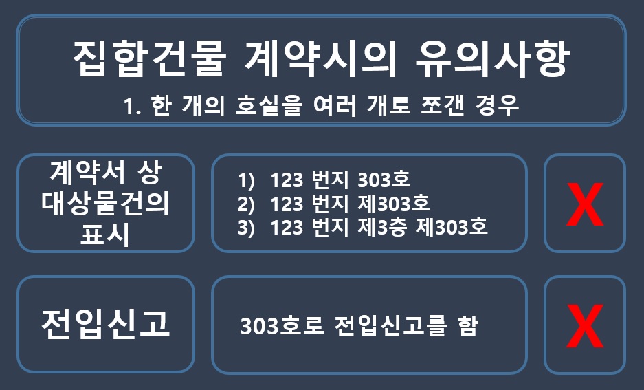 집합건물 계약시 유의사항