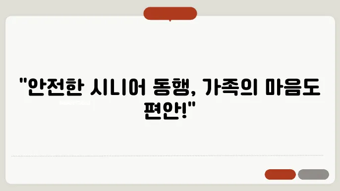 시니어 맞춤 돕890 서비스, 가족도 안심하는 지원!