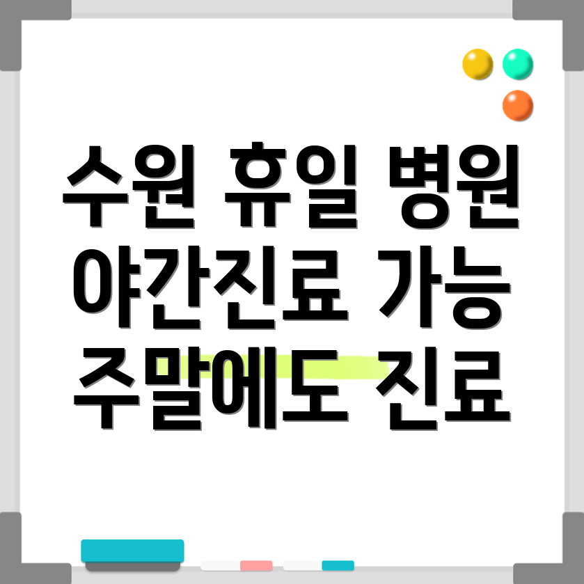 수원 영통구 매탄4동 휴일 진료 병원