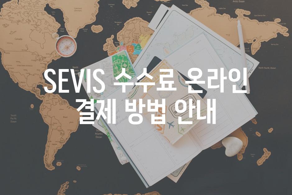 SEVIS 수수료 온라인 결제 방법 안내