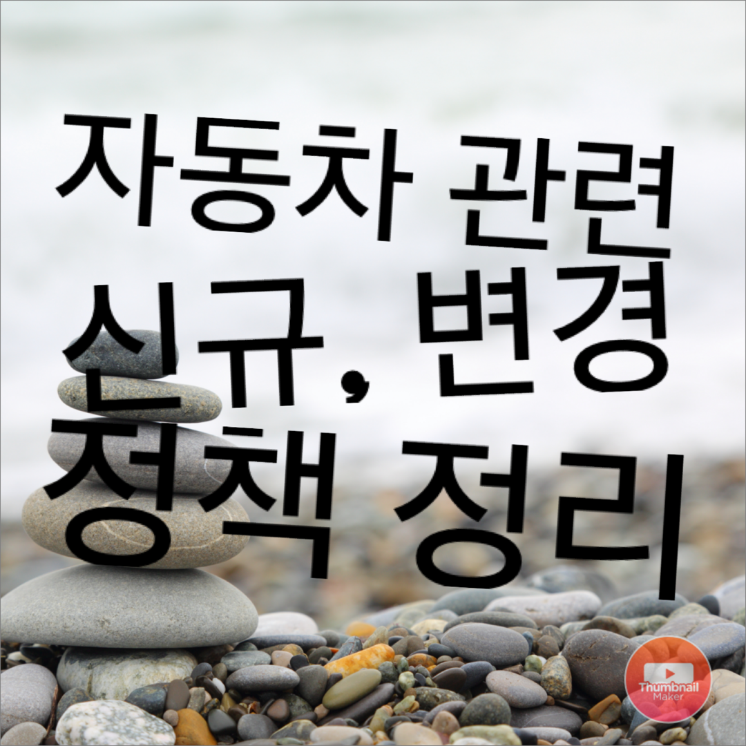  2020년 음주운전, 킥보드, 하준이법, 민식이법 자동차 정책 정보