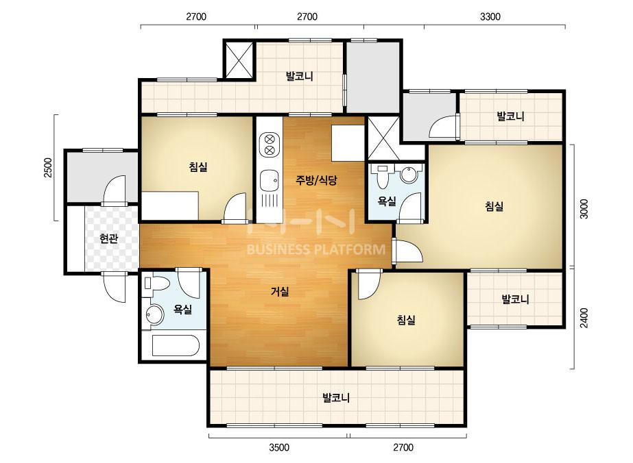 마포 래미안 푸르지오 아파트-주택형안내-기본형-59E