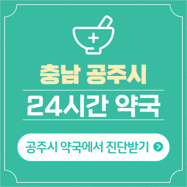  공주시 24시간 약국 찾기 | 휴일 야간 심야 일요일 당번약국 11곳