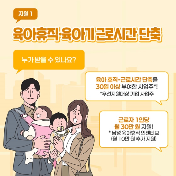 육아휴직,육아기근로시간 단축
