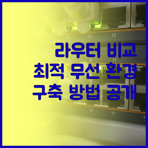 SIM 카드 슬롯 라우터 비교 분석 
