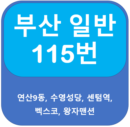  부산 115번 버스 노선, 시간표(코오롱아파트, 마산역, 창원역, 대동백화점)