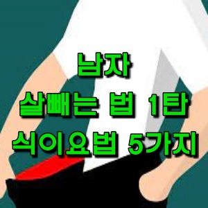  남자 뱃살 빼는 법, 운동 5가지 1탄[식이요법]