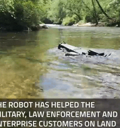  고스트 로보틱스의 수영하는 사족 로봇 VIDEO: 60 A new tail accessory propels this robot dog across streams