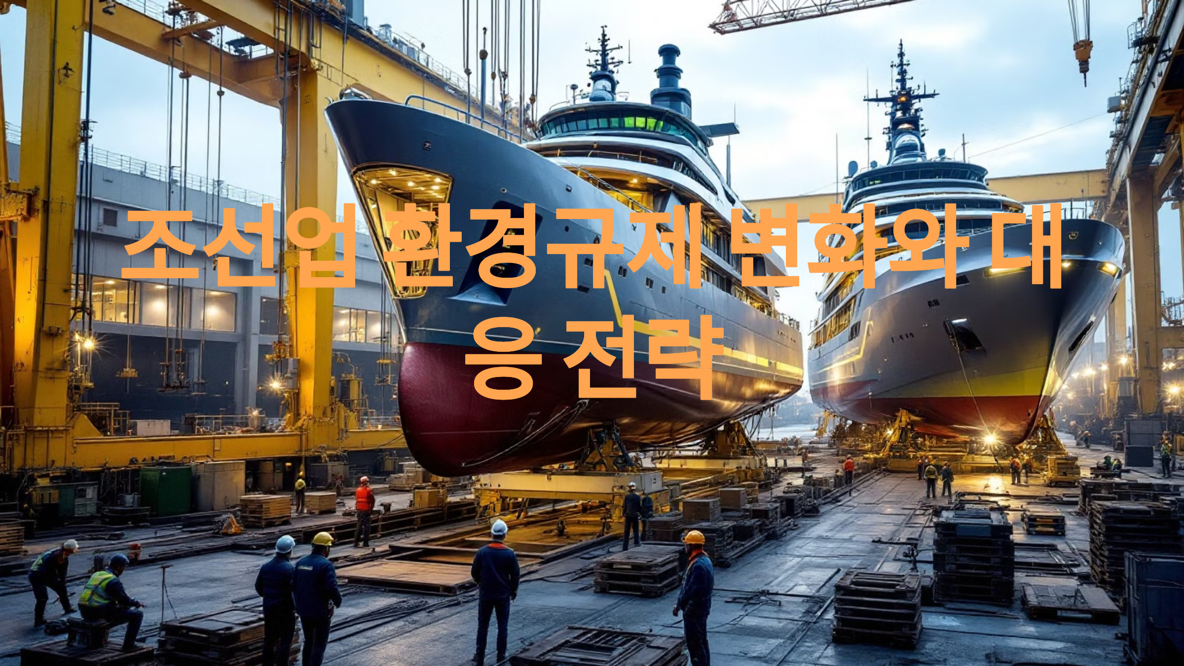 조선업 환경규제 변화와 대응 전략