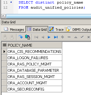 [Oracle 12c] UNIFIED AUDITING (12c new feature)