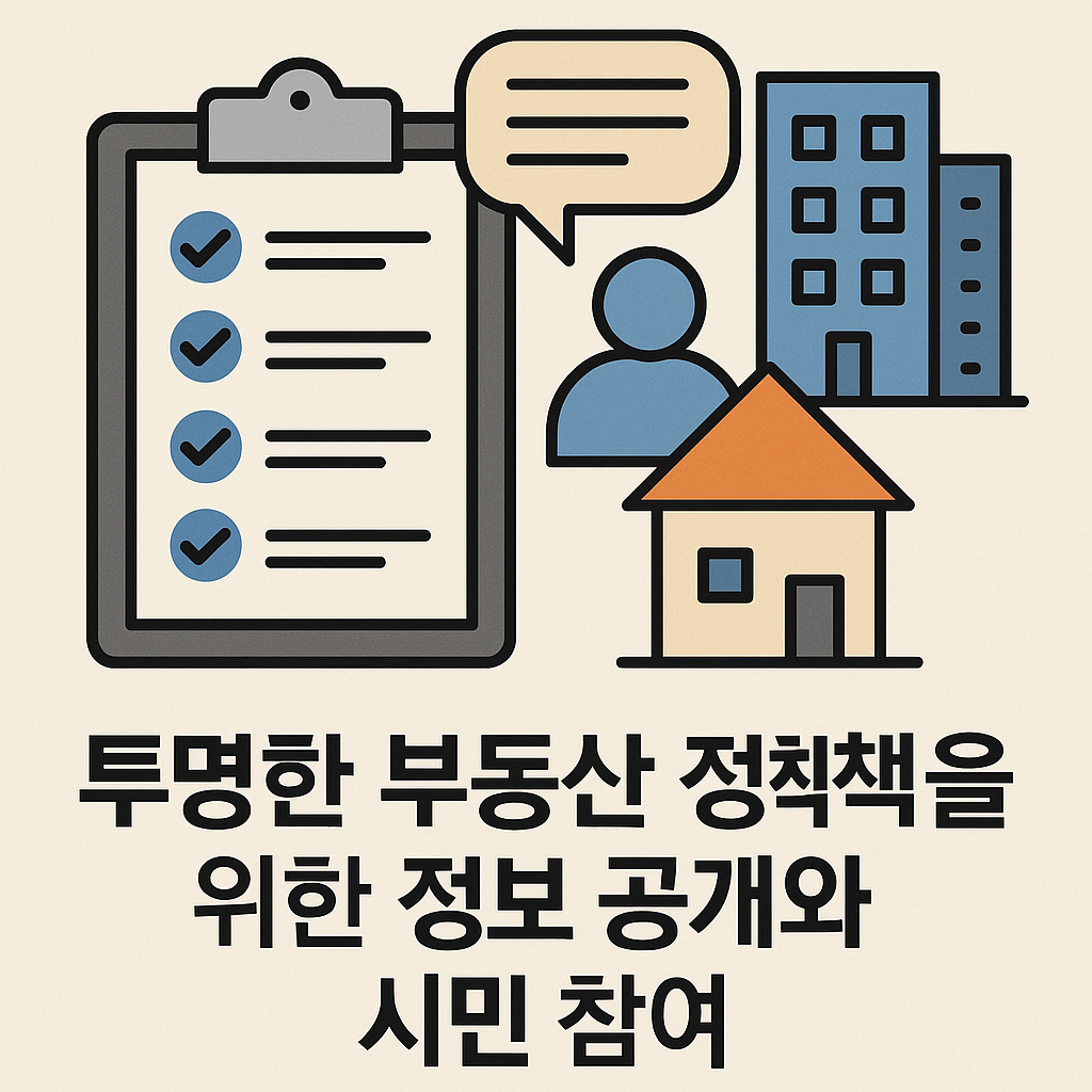 부동산 정책을 위한 정보공개와 시민참여