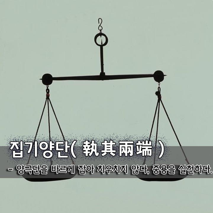 집기양단(執其兩端)