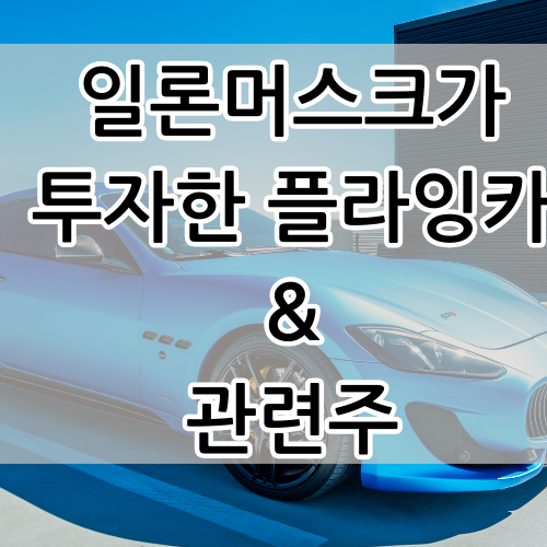  일론머스크가 투자한 플라잉카 기업전망과 관련주
