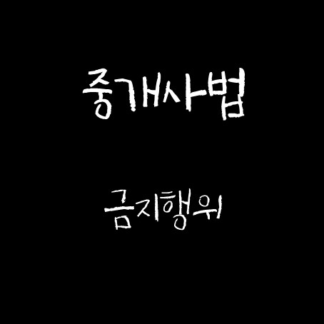  중개사법 금지행위