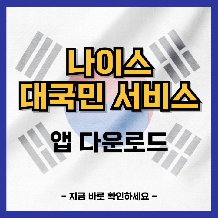 나이스대국민서비스 앱 다운로드