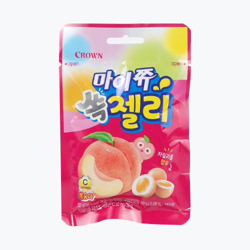  마이쮸 쏙젤리 복숭아 32g 한입에 쏙! 달콤한 마이쮸 젤리