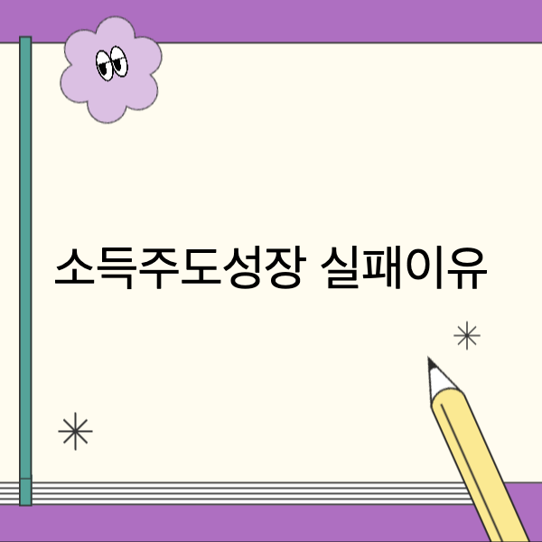 소득주도성장 실패이유