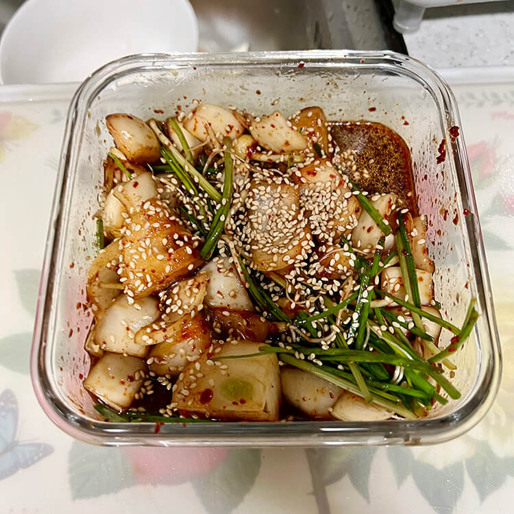달래장-비벼-완성하기