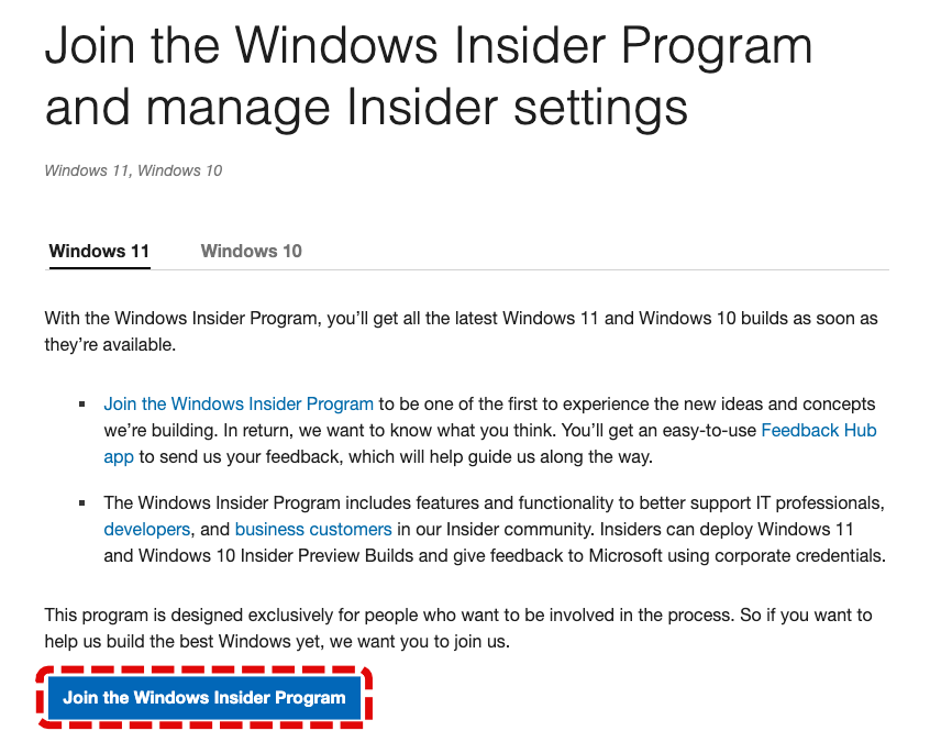 Windows-Insider-Program-가입