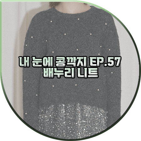  내 눈에 콩깍지 57회 배누리 니트 :: 나인 펄 장식 스카시 니트 : 이영이 패션